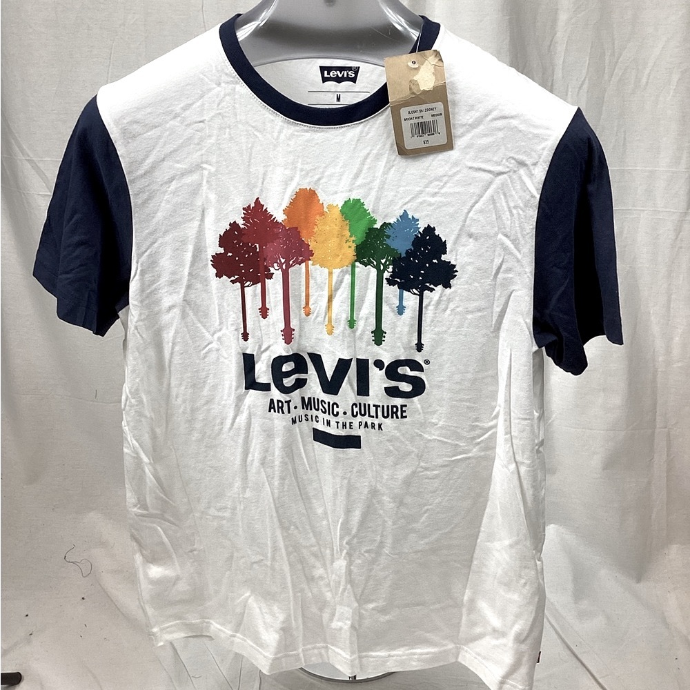 Levi’s Rainbow Guitar-Trees T-shirt NWT